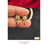 AD Stone Necklace - White
